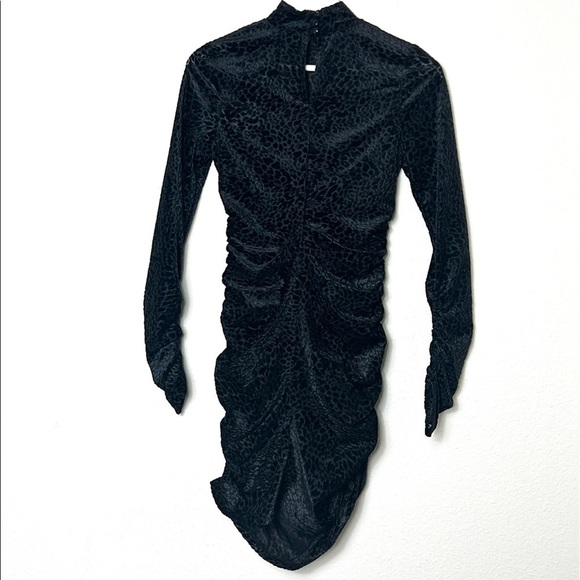 NWT LIKELY Leopard Black Mini Dress - Picture 7 of 11